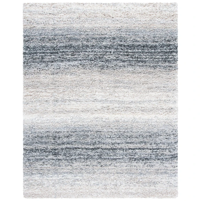 Safavieh Fontana Shag  Ivory / Grey FNT852 2 ft. 3 in. X 4 ft. Accent Rug