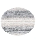 Safavieh Fontana Shag  Ivory / Grey FNT852 5 ft. 3 in. X 5 ft. 3 in. Round Rug