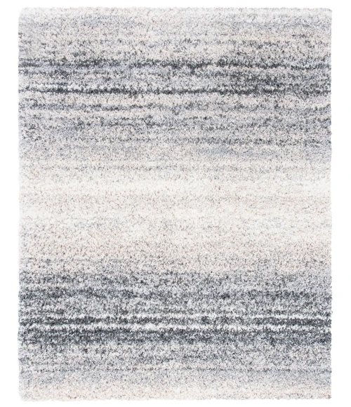 Safavieh Fontana Shag  Ivory / Grey FNT852 3 ft. X 3 ft. Square Rug