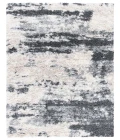 Safavieh Fontana Shag  Grey / Ivory FNT853 5 ft. 3 in. X 5 ft. 3 in. Square Rug