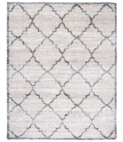 Safavieh Fontana Shag  Ivory / Grey FNT854 8 ft. X 10 ft. Rectangle Rug