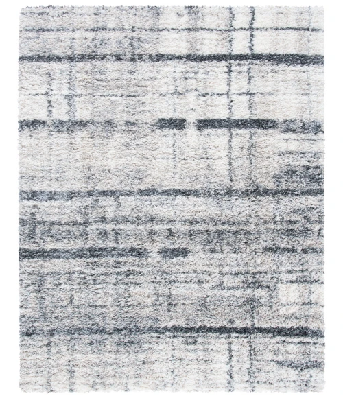 Safavieh Fontana Shag  Ivory / Grey FNT855 10 ft. X 14 ft. Rectangle Rug