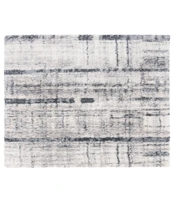Safavieh Fontana Shag  Ivory / Grey FNT855 5 ft. 3 in. X 5 ft. 3 in. Square Rug