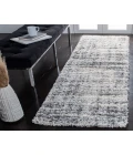 Safavieh Fontana Shag  Grey / Ivory FNT856 2 ft. 3 in. X 12 ft. Runner Rug