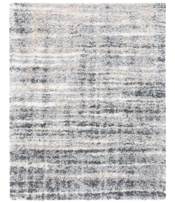 Safavieh Fontana Shag  Grey / Ivory FNT856 5 ft. 3 in. X 7 ft. 6 in. Rectangle Rug