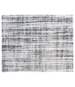 Safavieh Fontana Shag  Grey / Ivory FNT856 5 ft. 3 in. X 5 ft. 3 in. Square Rug