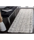 Safavieh Fontana Shag  Grey / Ivory FNT868 10 ft. X 10 ft. Square Rug