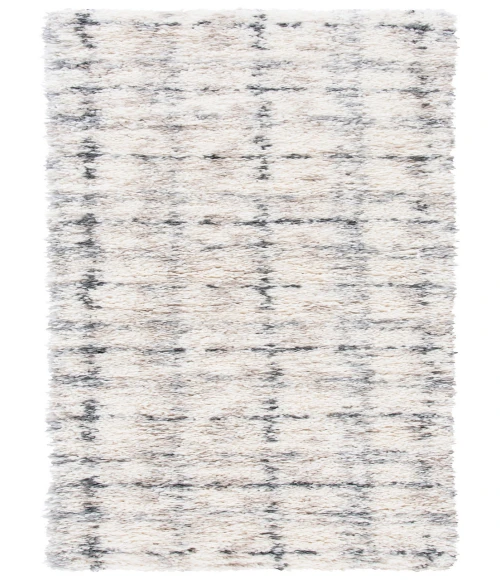 Safavieh Fontana Shag  Grey / Ivory FNT868 2 ft. 3 in. X 8 ft. Runner Rug