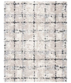 Safavieh Fontana Shag  Grey / Ivory FNT868 3 ft. X 5 ft. Rectangle Rug