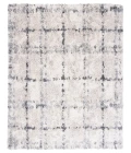 Safavieh Fontana Shag  Grey / Ivory FNT868 6 ft. 7 in. X 6 ft. 7 in. Square Rug