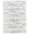 Safavieh Fontana Shag  Ivory / Teal FNT873 2 ft. 3 in. X 12 ft. Runner Rug