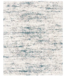 Safavieh Fontana Shag  Ivory / Teal FNT873 9 ft. X 12 ft. Rectangle Rug
