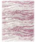 Safavieh Fontana Shag  Pink / Grey FNT875 3 ft. X 5 ft. Rectangle Rug