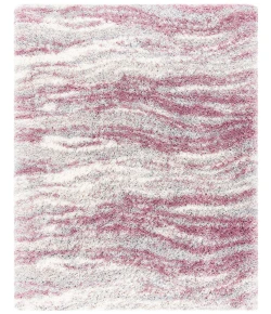 Safavieh Fontana Shag  Pink / Grey FNT875 9 ft. X 12 ft. Rectangle Rug