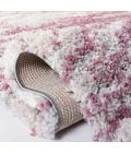 Safavieh Fontana Shag  Pink / Grey FNT875 3 ft. X 5 ft. Rectangle Rug