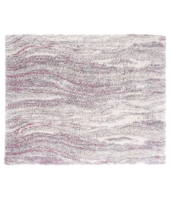 Safavieh Fontana Shag  Pink / Grey FNT875 6 ft. 7 in. X 6 ft. 7 in. Square Rug