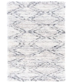 Safavieh Fontana Shag  Ivory / Grey FNT881 2 ft. 3 in. X 8 ft. Runner Rug
