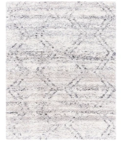 Safavieh Fontana Shag  Ivory / Grey FNT881 9 ft. X 12 ft. Rectangle Rug