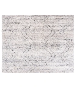 Safavieh Fontana Shag  Ivory / Grey FNT881 6 ft. 7 in. X 6 ft. 7 in. Square Rug