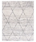 Safavieh Fontana Shag  Grey / Ivory FNT886 10 ft. X 10 ft. Square Rug