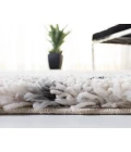 Safavieh Fontana Shag  Grey / Ivory FNT888 6 ft. 7 in. X 6 ft. 7 in. Round Rug