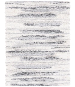 Safavieh Fontana Shag  Grey / Ivory FNT890 2 ft. 3 in. X 8 ft. Runner Rug