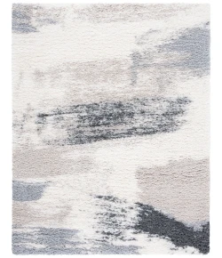 Safavieh Fontana Shag  Ivory / Grey FNT892 9 ft. X 12 ft. Rectangle Rug
