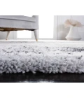 Safavieh Fontana Shag  Ivory / Grey FNT892 6 ft. 7 in. X 6 ft. 7 in. Square Rug