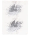 Safavieh Fontana Shag  Grey / Ivory FNT894 2 ft. 3 in. X 12 ft. Runner Rug