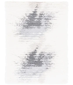 Safavieh Fontana Shag  Grey / Ivory FNT894 2 ft. 3 in. X 12 ft. Runner Rug