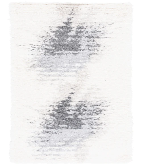 Safavieh Fontana Shag  Grey / Ivory FNT894 2 ft. 3 in. X 12 ft. Runner Rug