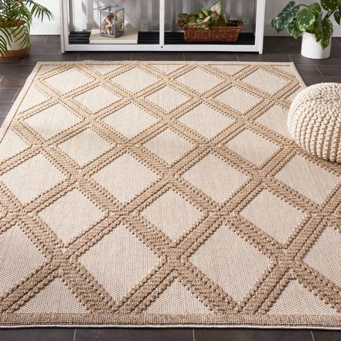 Safavieh Global Beige / Brown GLB226 9 ft. X 12 ft. Rectangle Rug