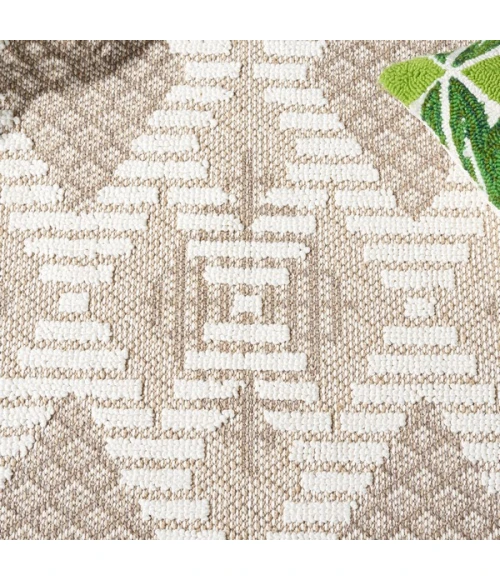 Safavieh Global Beige / Ivory GLB420 5 ft. 3 in. X 7 ft. 6 in. Rectangle Rug