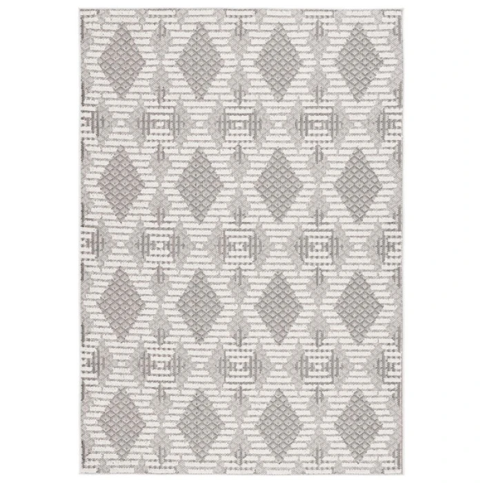 Safavieh Global Grey / Ivory GLB420 8 ft. X 10 ft. Rectangle Rug