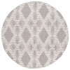 Safavieh Global Grey / Ivory GLB420 6 ft. 7 in. X 6 ft. 7 in. Round Rug