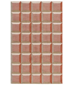 Safavieh Genre Pink / Beige GRE101 6 ft. X 9 ft. Rectangle Rug