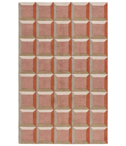 Safavieh Genre Pink / Beige GRE101 6 ft. X 9 ft. Rectangle Rug