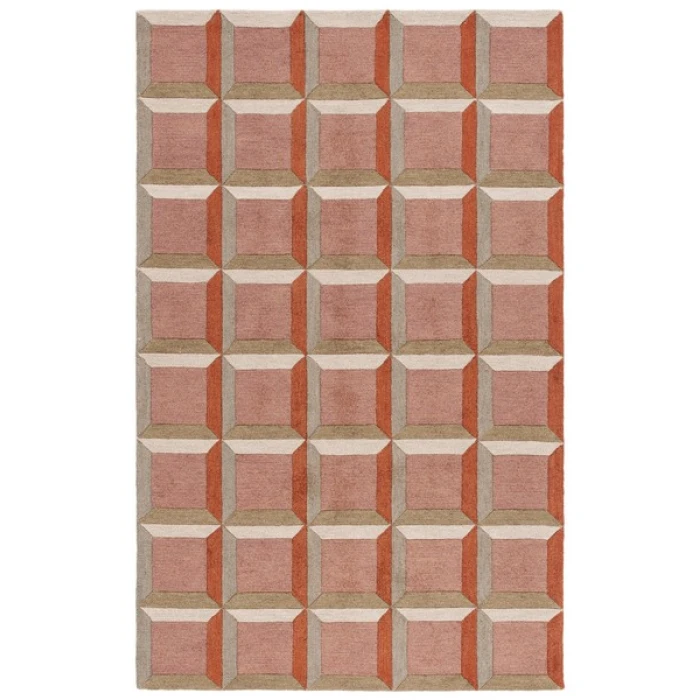 Safavieh Genre Pink / Beige GRE101 4 ft. X 6 ft. Rectangle Rug