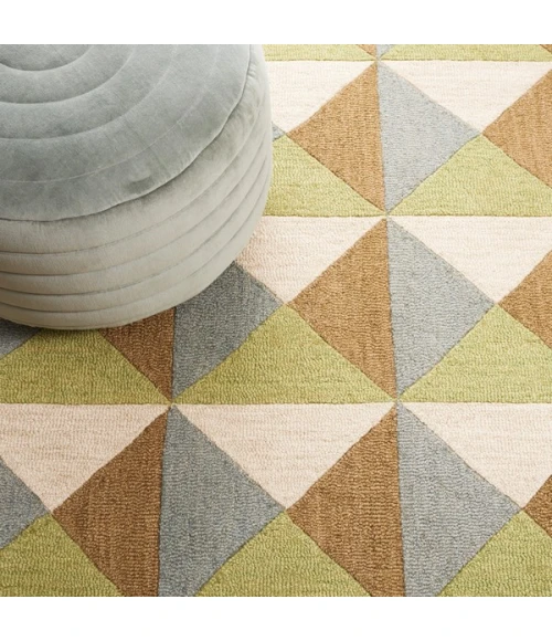 Safavieh Genre Beige / Green GRE103 8 ft. X 10 ft. Rectangle Rug