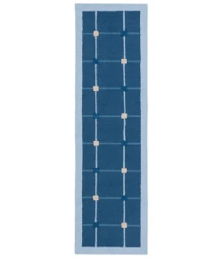Safavieh Genre Blue / Beige GRE205 2 ft. 3 in. X 8 ft. Runner Rug