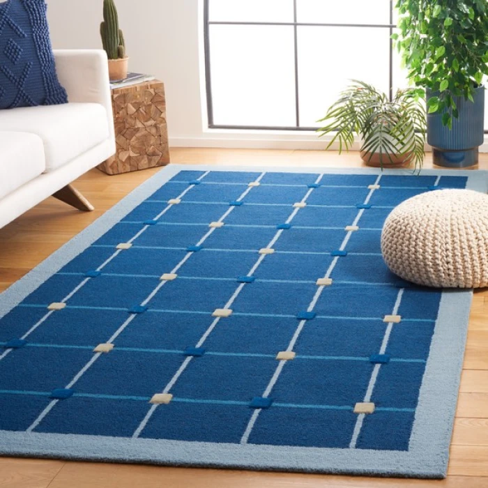 Safavieh Genre Blue / Beige GRE205 4 ft. X 6 ft. Rectangle Rug