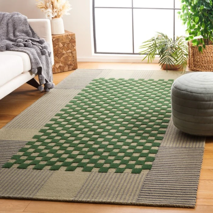 Safavieh Genre Grey / Green GRE207 6 ft. X 9 ft. Rectangle Rug