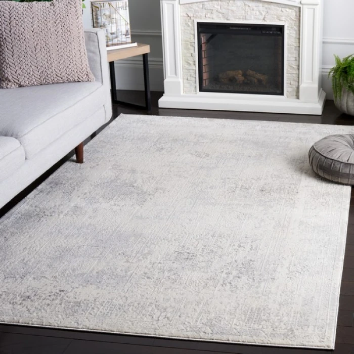 Safavieh Hanna Ivory / Light Grey HAN101 2 ft. X 8 ft. Runner Rug