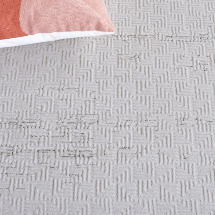 Safavieh Hanna Grey / Ivory HAN110 6 ft. 7 in. X 6 ft. 7 in. Round Rug