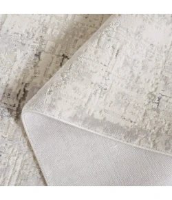 Safavieh Hanna Ivory Grey / Dark Grey HAN111 6 ft. 7 in. X 6 ft. 7 in. Round Rug