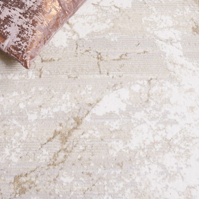 Safavieh Hanna Beige / Ivory Grey HAN112 6 ft. 7 in. X 6 ft. 7 in. Round Rug