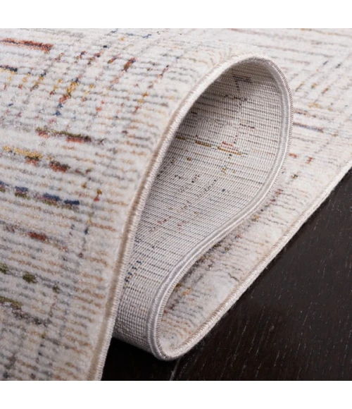 Safavieh Harlow Ivory Grey / Rust HAR105 6 ft. 3 in. X 6 ft. 3 in. Round Rug