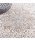 Safavieh Harlow Ivory / Grey Beige HAR160 6 ft. 3 in. X 6 ft. 3 in. Round Rug