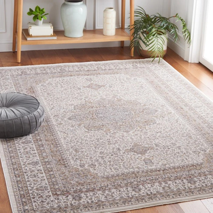 Safavieh Harlow Ivory / Grey Beige HAR160 4 ft. X 6 ft. Rectangle Rug