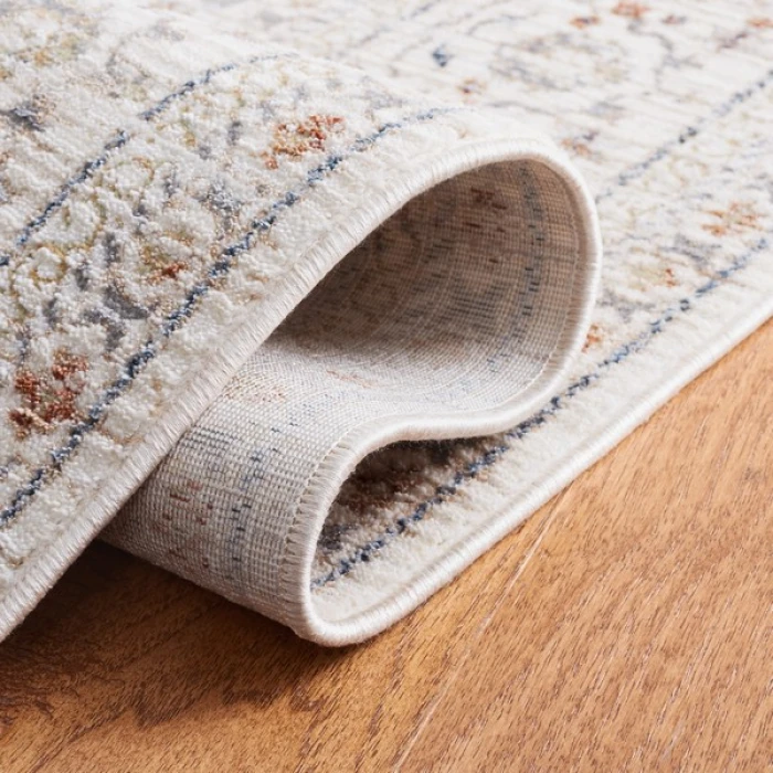 Safavieh Harlow Ivory / Grey Beige HAR163 6 ft. 3 in. X 6 ft. 3 in. Round Rug